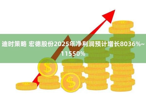 迪时策略 宏德股份2025年净利润预计增长8036%~11550%